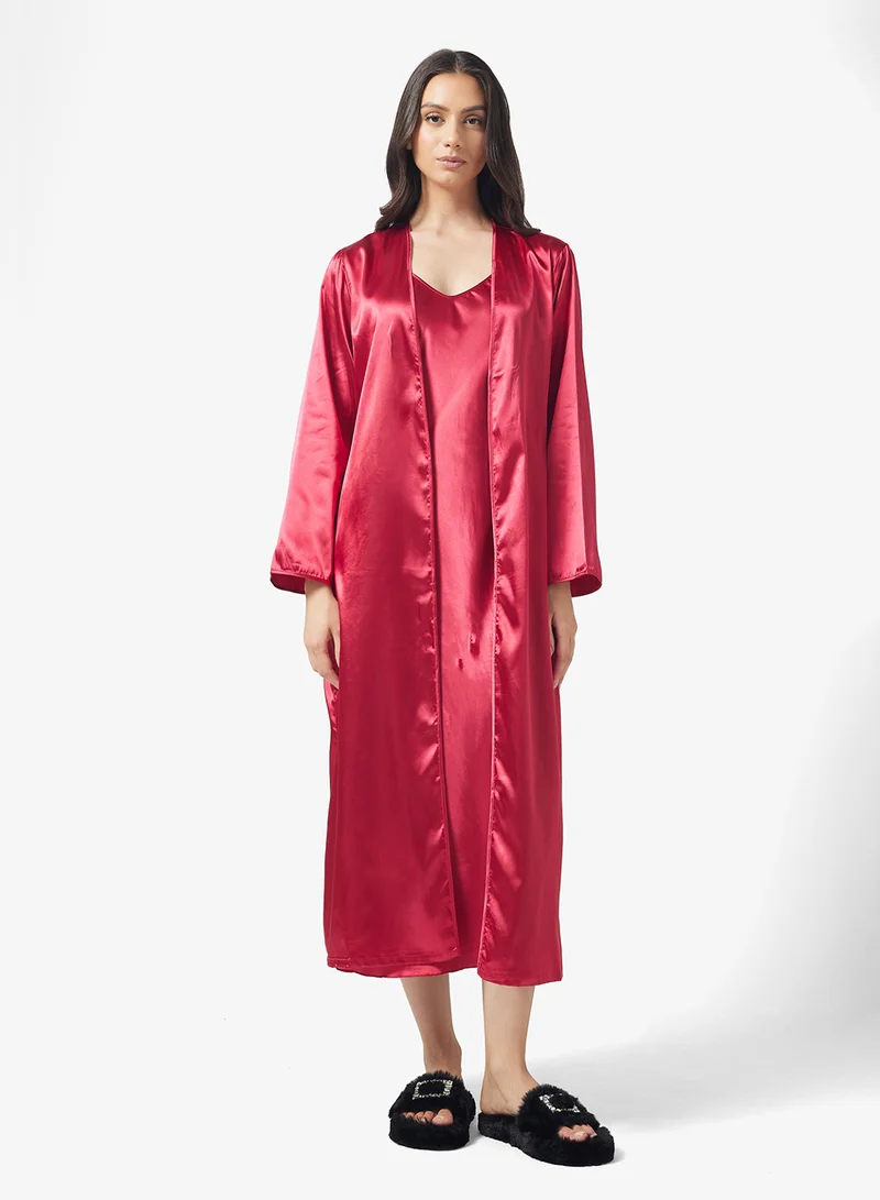 Ella  Night Slip Dress With Robe for Women | Best Price UAE