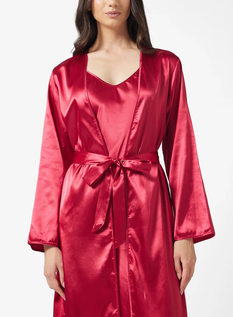 Ella  Night Slip Dress With Robe for Women | Best Price UAE