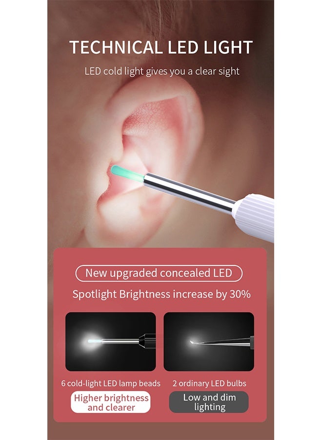 JS Ear Wax Removal Kit - Visible Ear Wax Remover with Camera, Otoscope with Light, Ear Cleaner with 8 Ear Pickers + 5 Ear Scoops, Wireless Ear Wax Remover for iOS, Android Phones - Image 5
