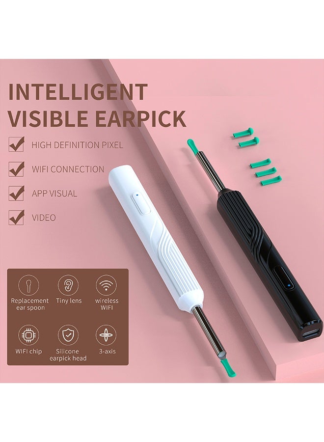 JS Ear Wax Removal Kit - Visible Ear Wax Remover with Camera, Otoscope with Light, Ear Cleaner with 8 Ear Pickers + 5 Ear Scoops, Wireless Ear Wax Remover for iOS, Android Phones - Image 4