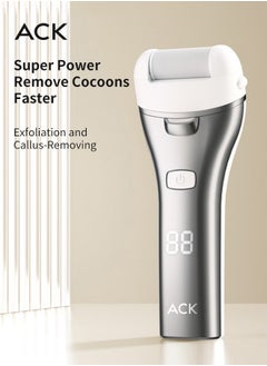 ACK Electric Foot Callus Remover Skin Exfoliator Electric Foot Grinder  Foot Skin Repairing Machine Foot Care Tools Silvery  - Image 1