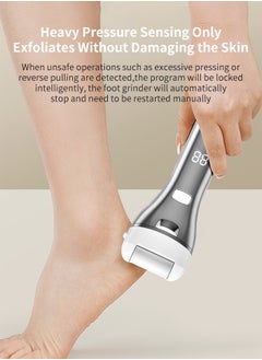 ACK Electric Foot Callus Remover Skin Exfoliator Electric Foot Grinder  Foot Skin Repairing Machine Foot Care Tools Silvery  - Image 2