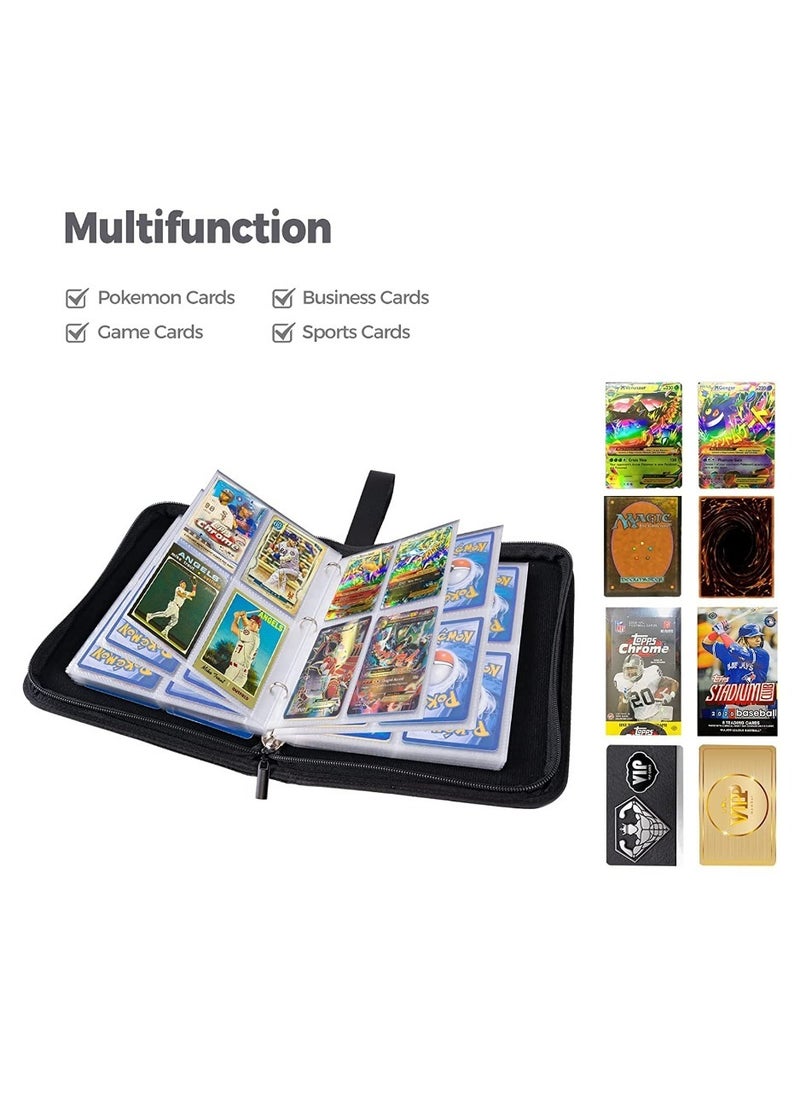 Filly Filly Card Holder Album suitable for Trading pokemon Cards holds 400 Cards with 50 Removable Sheets and 4 Pockets  - Image 1