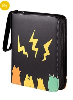 Filly Filly Card Holder Album suitable for Trading pokemon Cards holds 400 Cards with 50 Removable Sheets and 4 Pockets  - Image 1