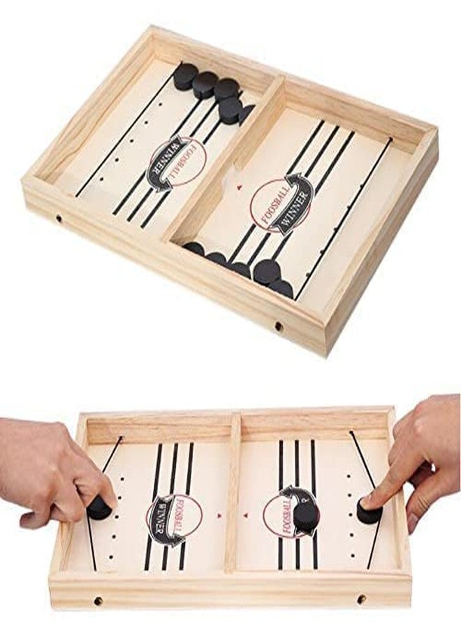 KERBRO Gallery String Hockey Table Game - Fast Sling Puck Board Game for Kids & Adults - Indoor Tabletop Fastest Finger Game - Large Size - Image 5