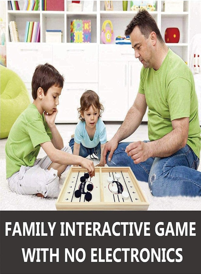KERBRO Gallery String Hockey Table Game - Fast Sling Puck Board Game for Kids & Adults - Indoor Tabletop Fastest Finger Game - Large Size - Image 4