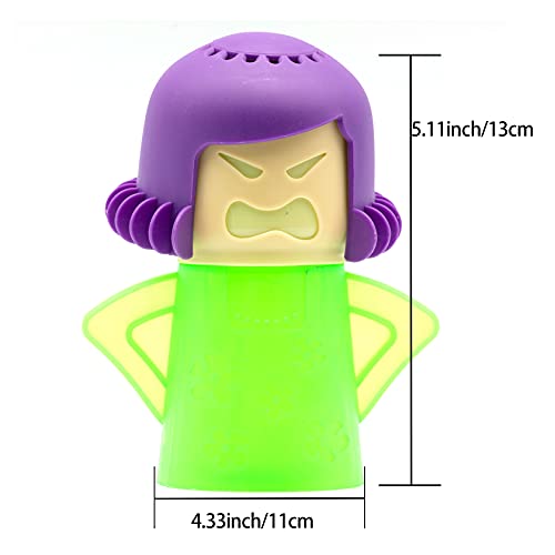 ZPCTECHGO Angry Mom Microwave Oven Cleaner Tool, Angry Mama Microwave Steam Cleaner, Cleaning with Vinegar and Water, Cleaner for Microwave Oven Kitchen Office Chemical Free, Steams From Head - Image 2