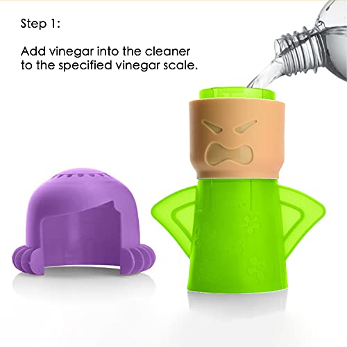 ZPCTECHGO Angry Mom Microwave Oven Cleaner Tool, Angry Mama Microwave Steam Cleaner, Cleaning with Vinegar and Water, Cleaner for Microwave Oven Kitchen Office Chemical Free, Steams From Head - Image 4