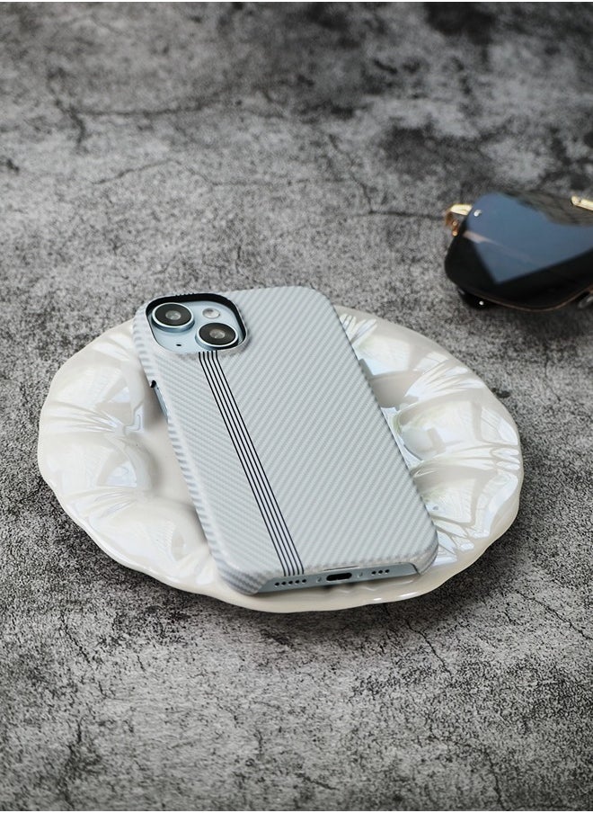 ShebSheb Fine White Striped iphone Case for iPhone 13  - Image 4