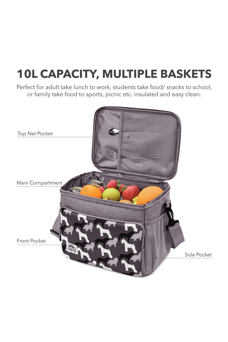 Biggdesign Heat Insulated Lunch Bag 10L, Thermal Lunch Bag, Waterproof and Leakproof Insulated Lunch Bags for Men and Women, Picnic Cooler Bags, Adult Lunch Bags - Image 4