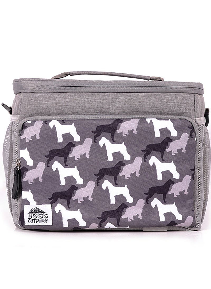 Biggdesign Biggdesign Dogs Waterproof and Leakproof Heat Insulated Lunch Bag, Grey  - Image 1