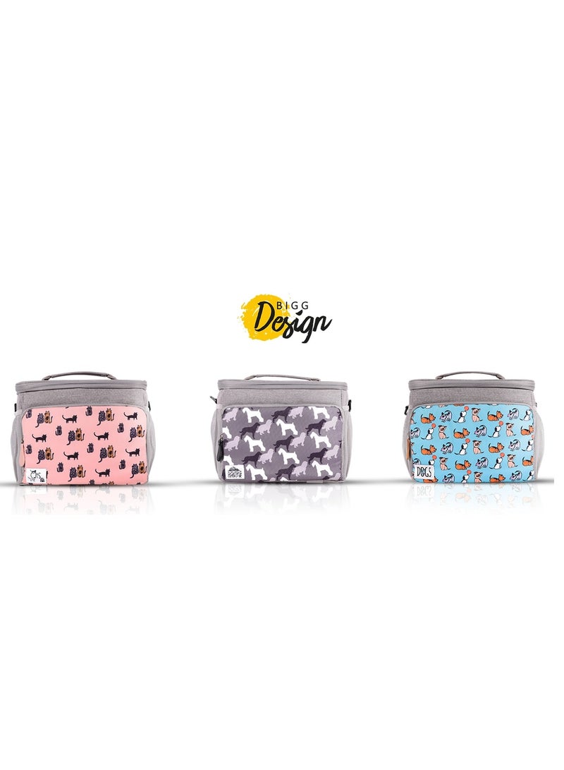Biggdesign Biggdesign Dogs Waterproof and Leakproof Heat Insulated Lunch Bag, Grey  - Image 4