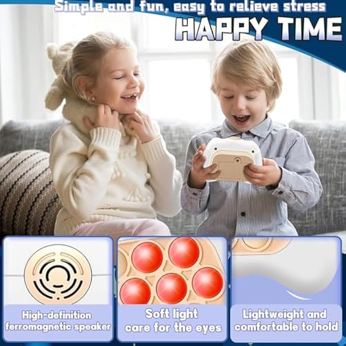 FIDGETS TOYS, FUN STRESS & ANXIETY RELIEF GAMES, HANDHELD GAME LIGHT BUBBLE PUZZLE TOYS FOR KIDS TEENS ADULTS DECOMPRESSION - Image 4