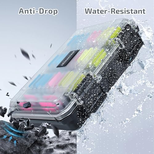 Micscrew 37 Slots Memory Card Case & 36 Transparent Card Cases & 60 Visual Sticky Notes, Water-Resistant Anti-Shock Anti-Dust SD Card Holder Storage,SD Card Case for Camera Memory Card（Clear Plastic） - Image 3