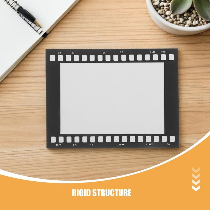 5pcs Vintage Film Picture Frames - 7 Inch Rustic Cardboard Photo Collage Decor for Home Wall Hanging Photo Display, Movie Nights, Parties - Image 3