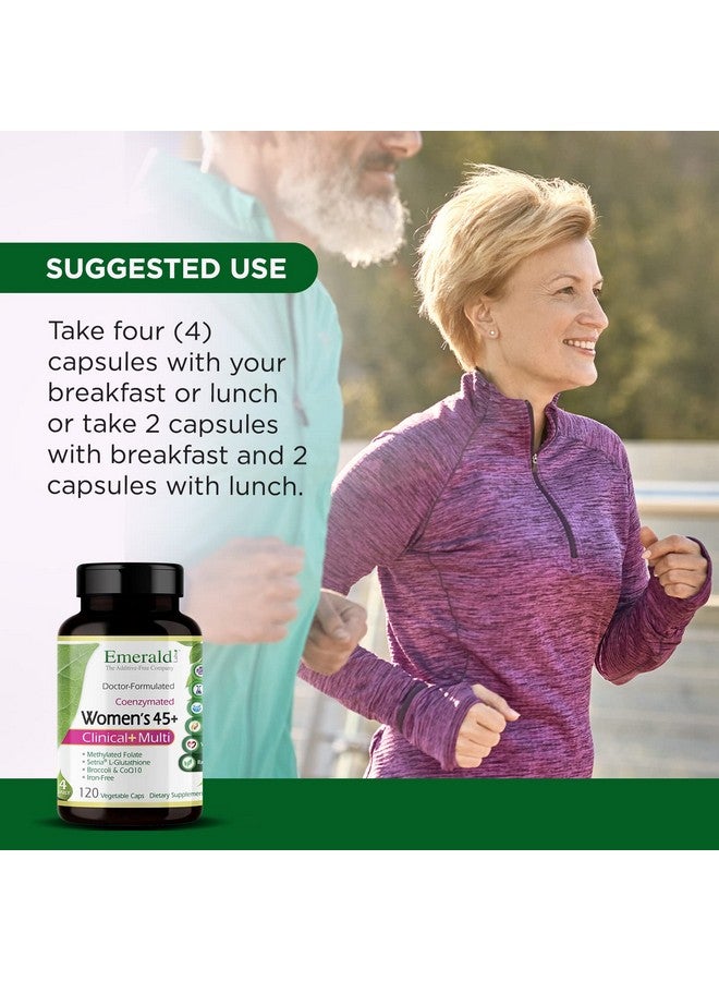 Emerald Laboratories Emerald Labs Women's 45+ Clinical Multi - Multivitamin for Comprehensive Support, Bone & Heart Health* - Designed for Women 45+ - Gluten-Free & Vegetarian - 120 Vegetable Capsules (30-Day Supply) - Image 4