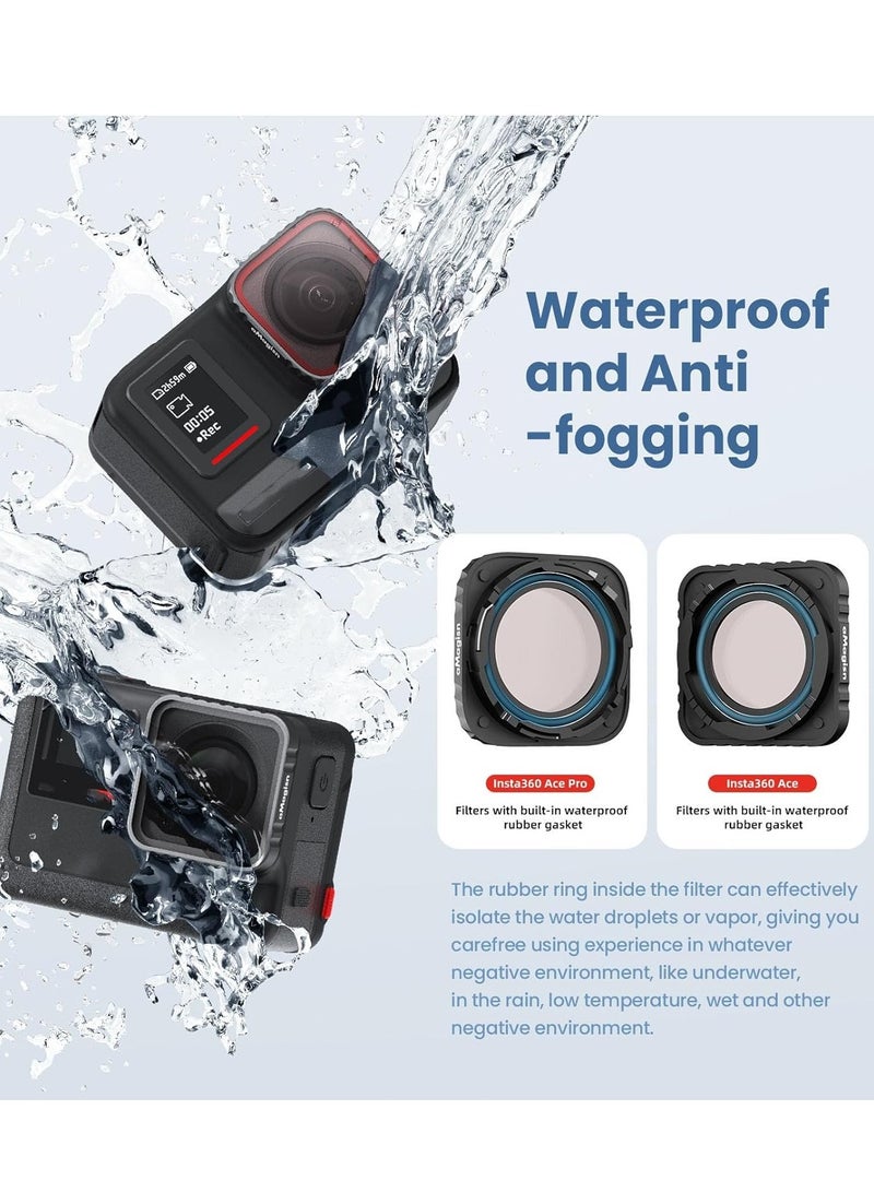 Insta 360 Ace Pro Lens Filters Set Waterproof ND8 ND16 ND32 ND64 Neutral Density Filters with Tool for Enhanced Photography  - Image 4