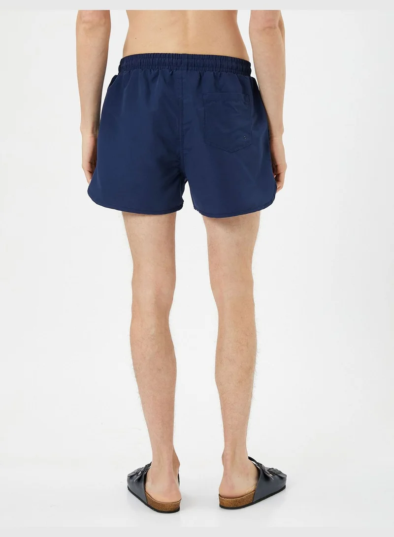 KOTON Drawstring Pocket Detail Short Swim Trunk