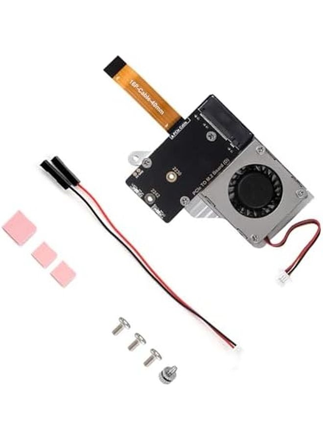 PCIe NVMe M2 SSD Heatsink Cooler with Fan for 2230 2242 2280 Sizes Active Cooling Thermal Management - Image 2