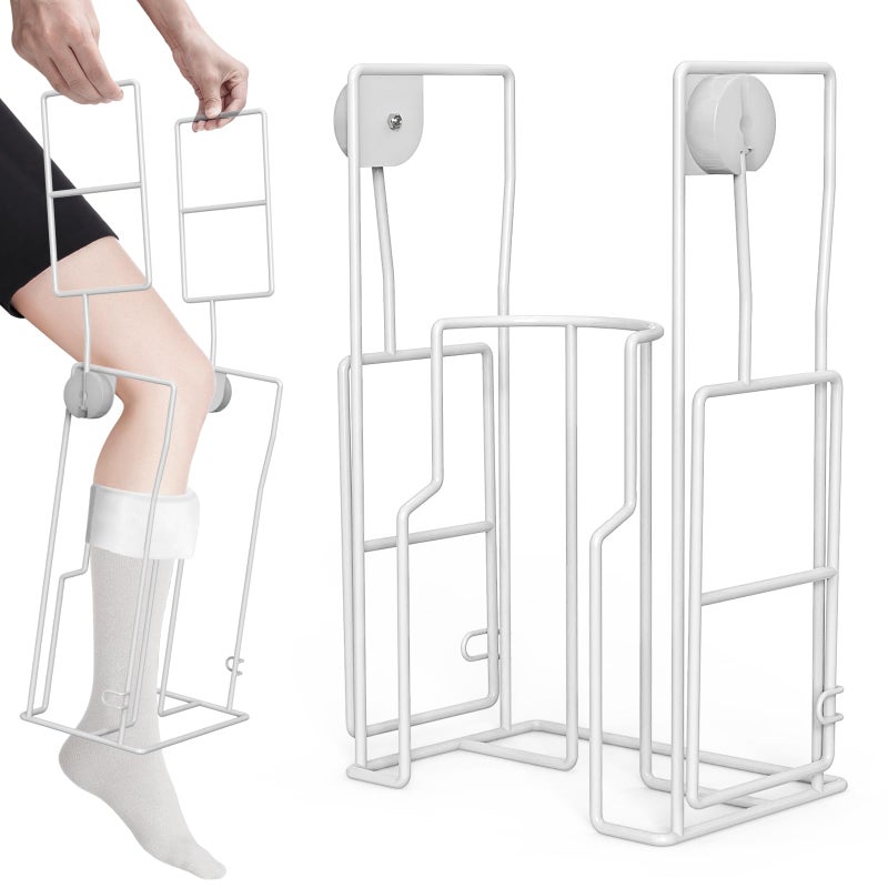Hadwoer Stocking Donner Adaptive Dressing Aid for Putting on Compression Socks Large Sock Aid Tool for Calves up to 13-18 inches in Circumference Socks Helper, Compression Sock Assistant Device - Image 1