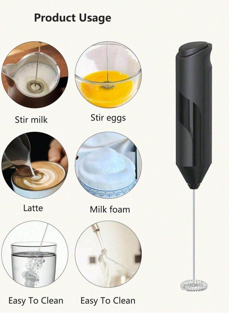 بيتشو رغوة الحليب المحمولة مع حامل خلاط مشروبات خفق كهربائي محمول لقهوة الماتشا والشوكولاتة الساخنة فرابيه لاتيه - Image 5