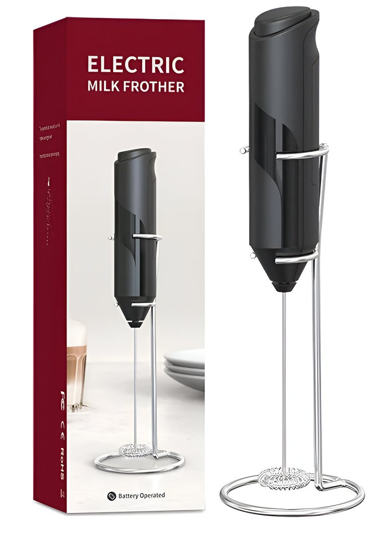 بيتشو رغوة الحليب المحمولة مع حامل خلاط مشروبات خفق كهربائي محمول لقهوة الماتشا والشوكولاتة الساخنة فرابيه لاتيه - Image 1