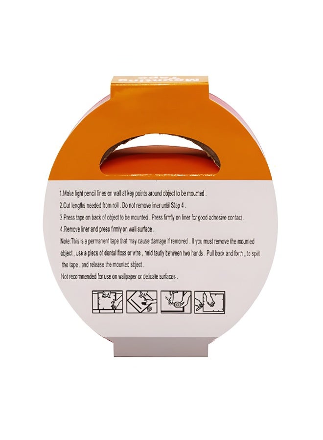 HIGHPOWER Double-Sided Strong Adhesive Tape – 48mm Wide x 5 Meters Long – Heavy Duty Mounting Tape for Wall, Signs, Hooks & More – Permanent Foam Tape  - Image 2