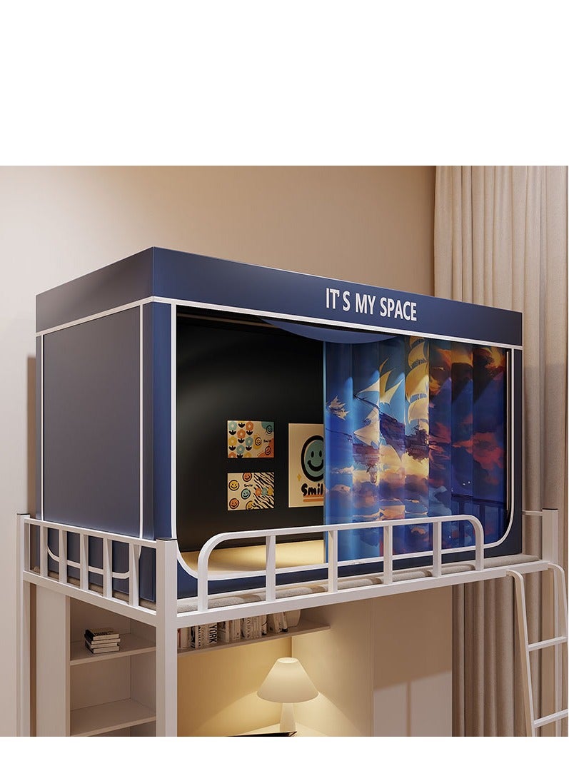 Y&D Bed Canopy Tents Curtain Blackout Curtain Single Bed Tent Curtain Student Shading Cloth Bed Canopy Mosquito Net Student Sleep Privacy Protection - Image 1