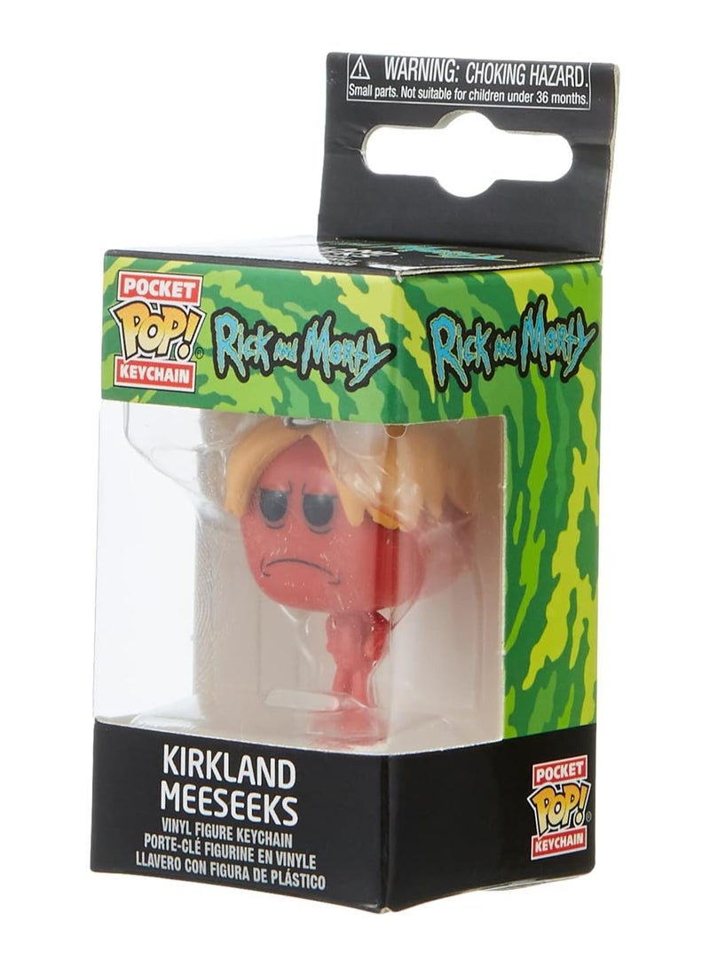 POP Funko Pocket Pop! Keychain: Rick And Morty Kirkland Meeseeks - Image 1