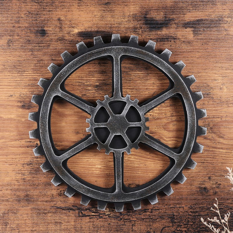 4 pcs Retro Gears Wall Hanging Decor for Home Office Living Room - Image 3