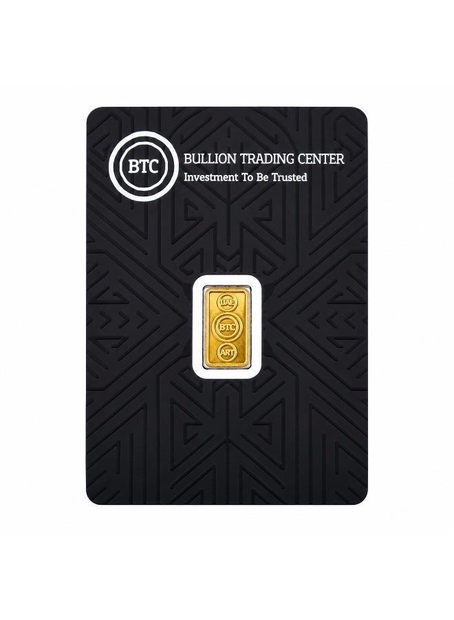 BTC 0.25 Gram Gold Bar 24KT - Image 1