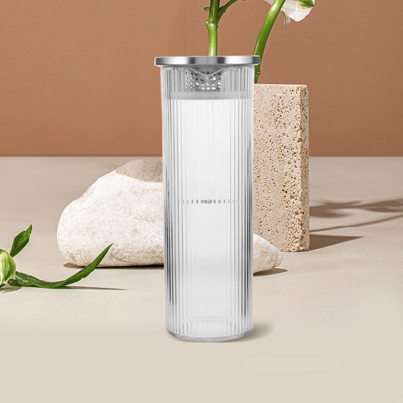 1000ml Water Pitcher with Handle Lid Spout for Homemade Juice Iced Tea Lemonade - Image 5