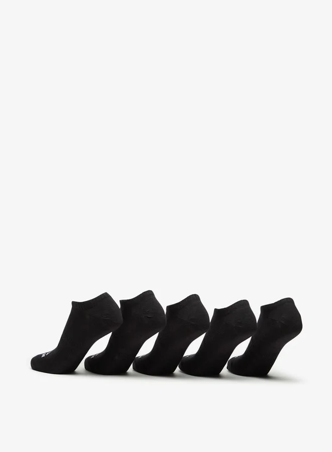 أوكلان Women's Logo Print Ankle Length Sports Socks - Set of 5