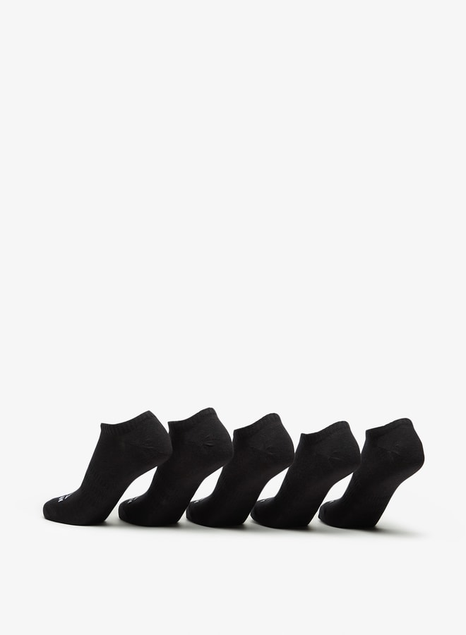 OAKLAN Women's Logo Print Ankle Length Sports Socks - Set of 5 - Image 3