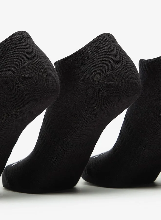 أوكلان Women's Logo Print Ankle Length Sports Socks - Set of 5