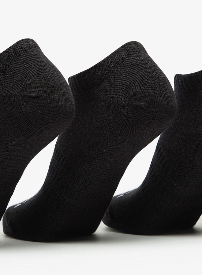 OAKLAN Women's Logo Print Ankle Length Sports Socks - Set of 5 - Image 4