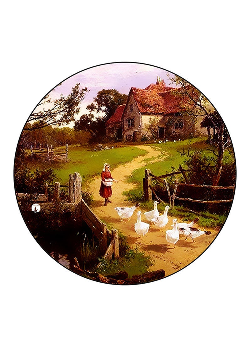 RKN Vintage Art Printed Mouse Pad  Multicolour