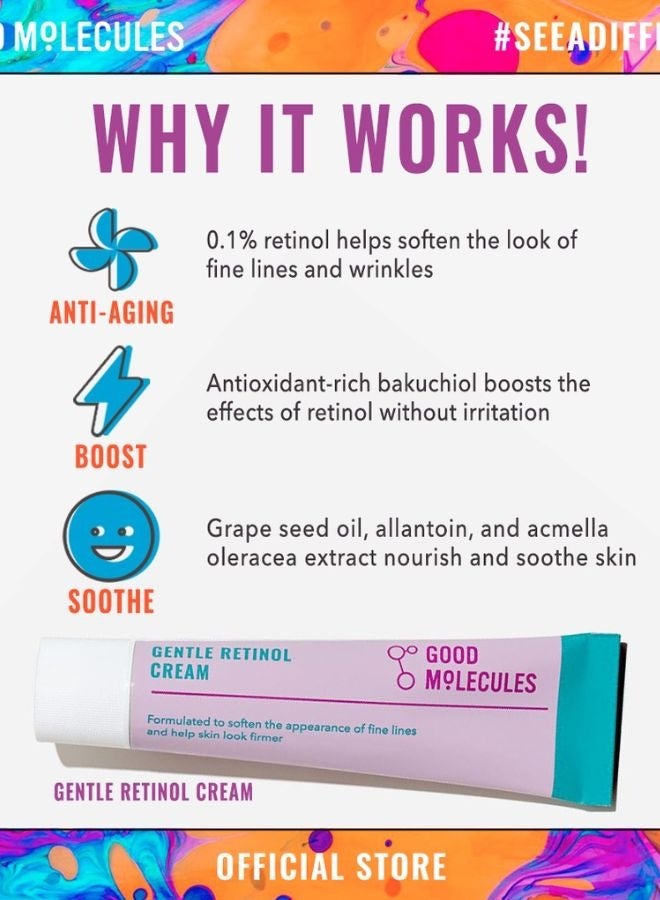 Good Molecules Good Molecules Gentle Retinol Cream (30ml) - Image 5