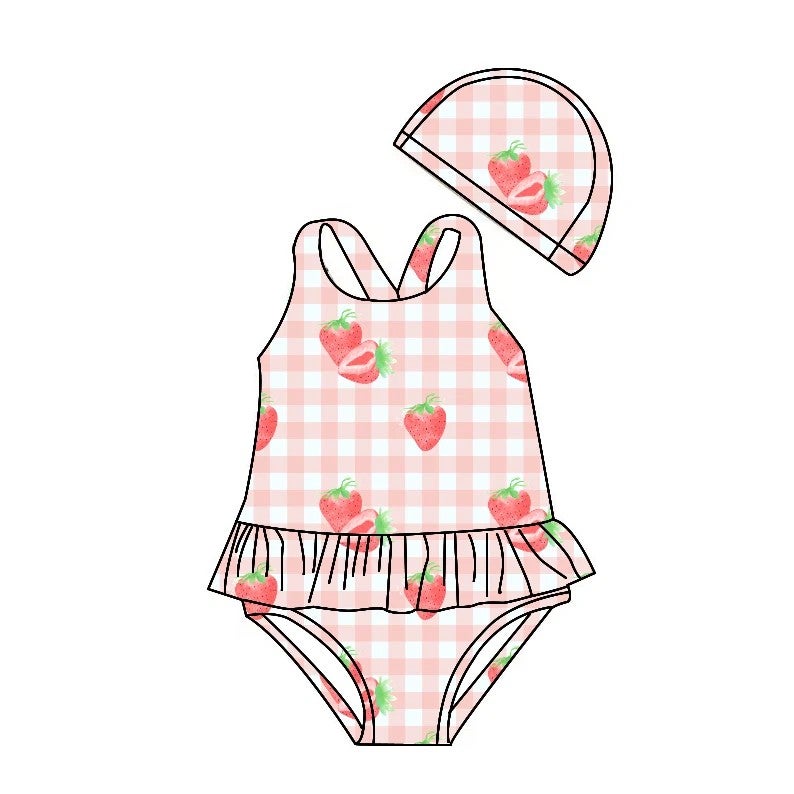 Bluejw Western Summer Style Swimsuit Sleeveless Sleeved Round Neck Cartoon Printed Shorts Beach Swimwear for Toddler - Image 1