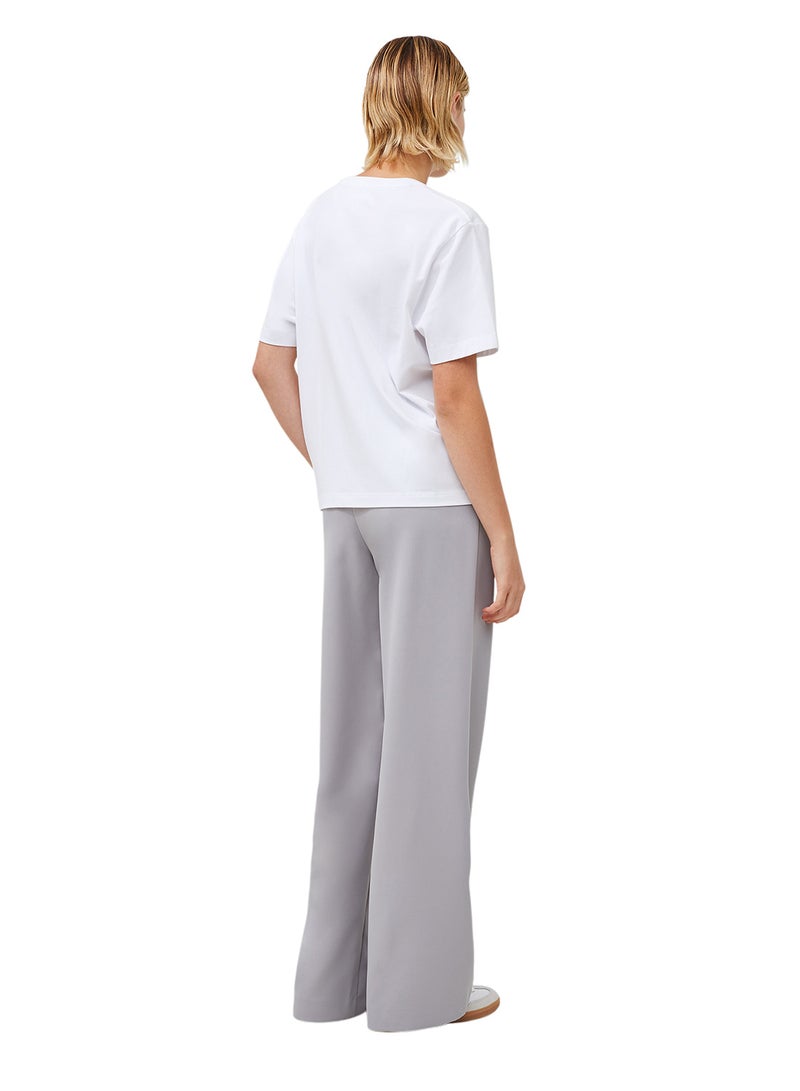 French Connection Rallie Cotton Rouched T-Shirt - Image 2