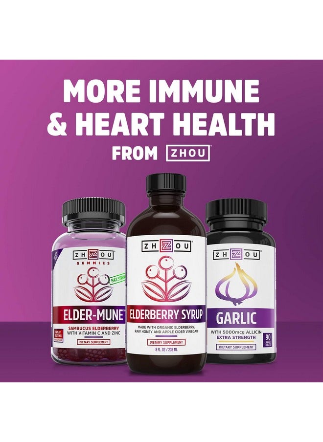 Zhou Nutrition - Zhou Resveratrol Supplement ; Healthy Aging Immune System & Heart Health Support ; Powerful Antioxidant Benefits ; 30 Servings 60 Veg Caps - Image 1