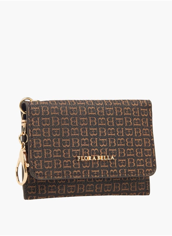 Flora Bella By Shoexpress Women Solid Wallet with Flap Closure and Lobster Hook  - Image 2