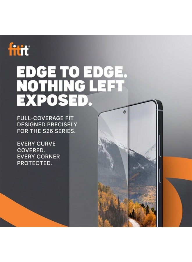 Fitit Tempered Glass Screen Protector for Samsung S26 Ultra - 9H Hardness, HD Clarity, Fingerprint & Smudge Resistant, Case-Friendly - fitit - Image 5