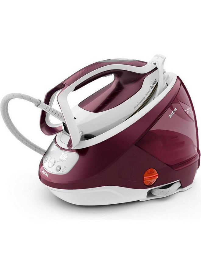Tefal 2600W Pro Express Protect Steam Generator Iron Maroon and White 1.8 L GV9220G0 1.8 L 2600 W GV9220G0 Maroon and White - Image 1
