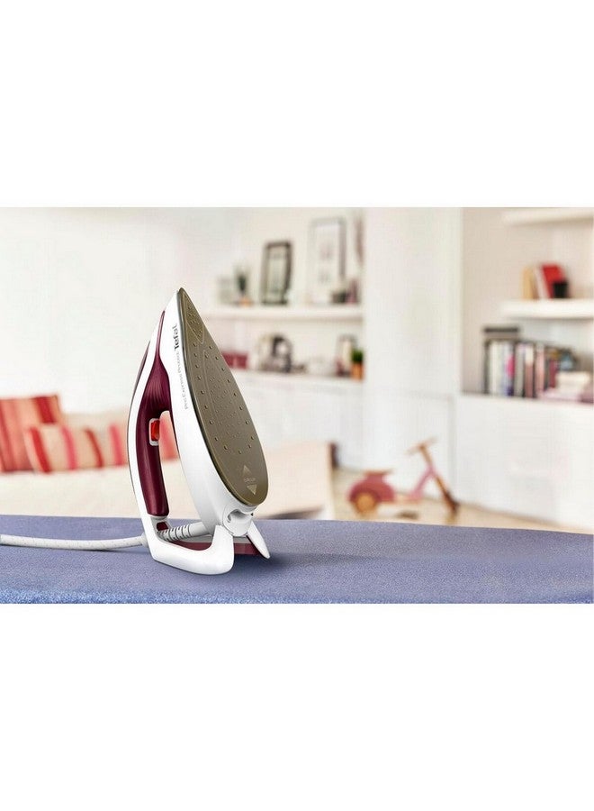 Tefal 2600W Pro Express Protect Steam Generator Iron Maroon and White 1.8 L GV9220G0 1.8 L 2600 W GV9220G0 Maroon and White - Image 5