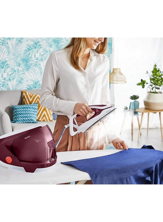 Tefal 2600W Pro Express Protect Steam Generator Iron Maroon and White 1.8 L GV9220G0 1.8 L 2600 W GV9220G0 Maroon and White - Image 2