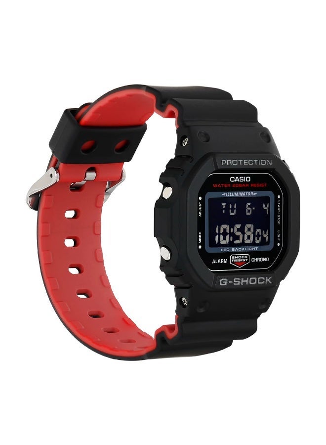 G-SHOCK Casio G-Shock DW-5600UHR-1DR Digital Black Dial Men 's Watch - Image 3
