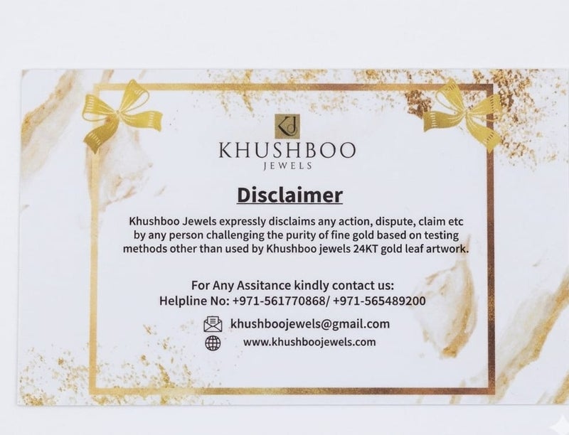 KHUSHBOO JEWELS 24 KT PURE GOLD MECCA MADINA FRAME - Image 2