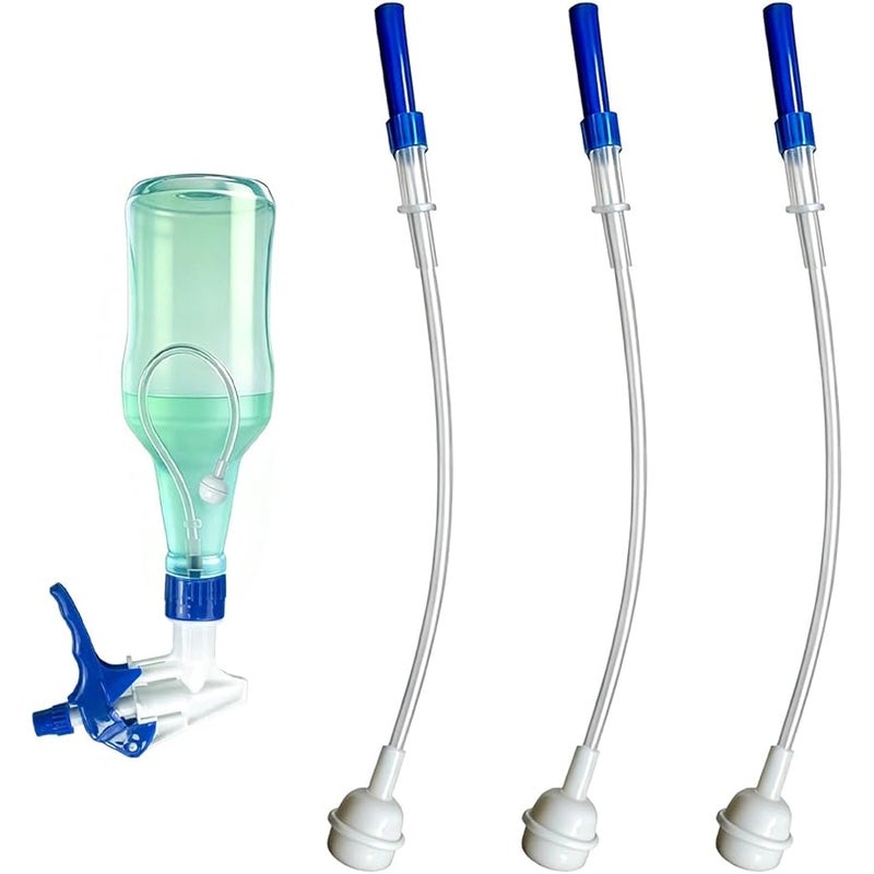 3 Pack Universal 360° Spray Bottle Adapter, Weighted Tube with Ball, Reusable Trim-to-Fit Replacement, Upside Down Sprayer for Home, Garden, Kitchen & Auto Cleaning - Image 1