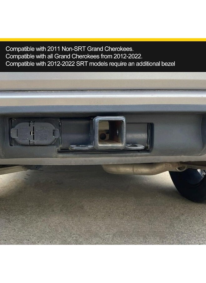 ECOTRIC ECOTRIC Trailer Hitch Receiver and Bezel Compatible with 20112022 Jeep Grand Cherokee Replacement for 82212180AC 82212180AD 3 StagesYou Will Receive 2 Packages  - Image 3